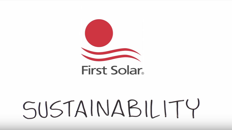 First Solar: A leader in sustainable energy